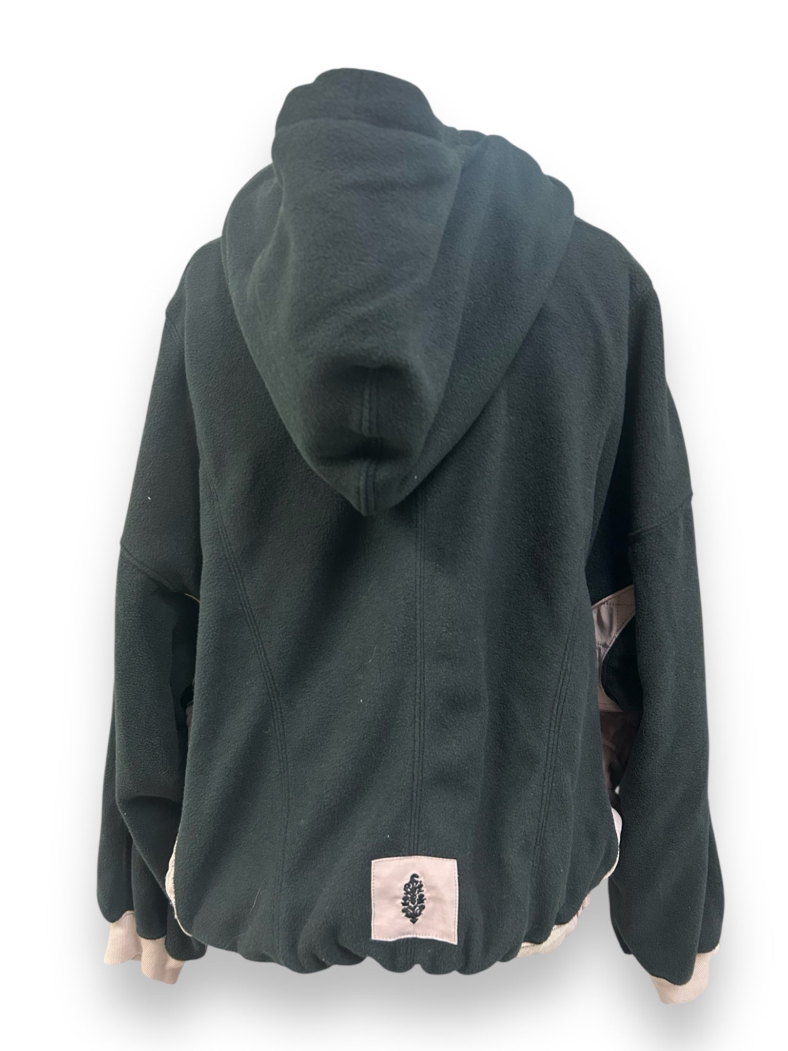 FP MOVEMENT NWT SNOW DAY FLEECE HOODIE BLACK PINK SIZE SMALL