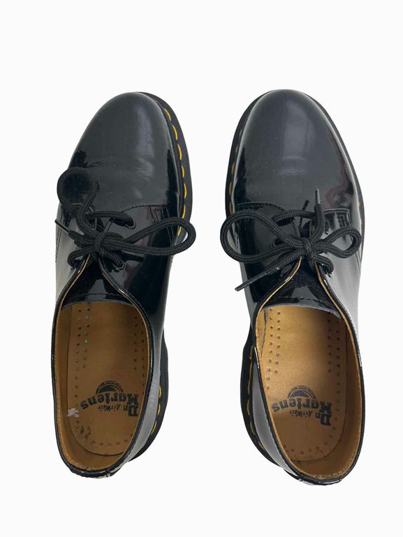 DR MARTENS 461 BEX PATENT LEATHER OXFORD SHOES SIZE: 9