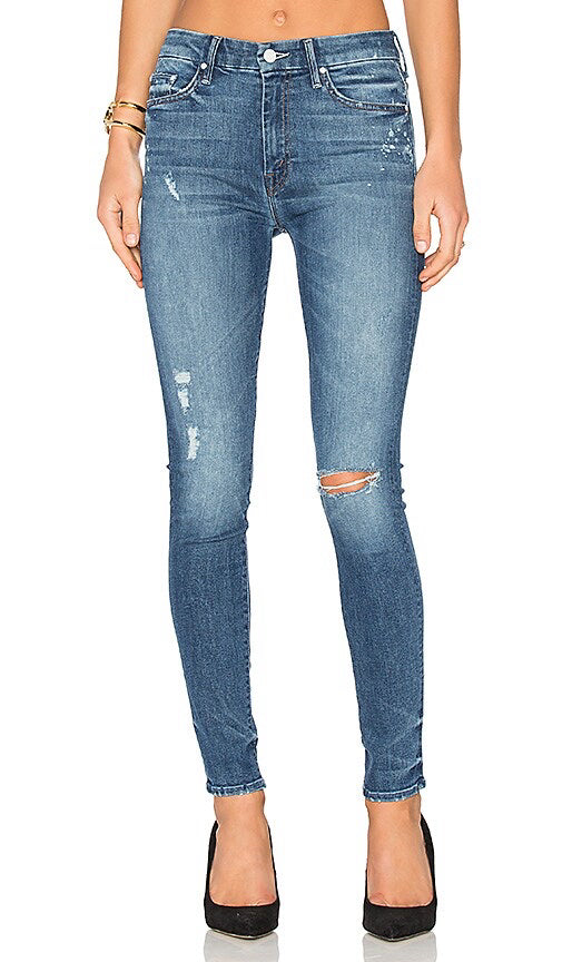 MOTHER HIGH WAISTED LOOKER DISTRESS SKINNY HOW I LOVE YOU SIZE 25