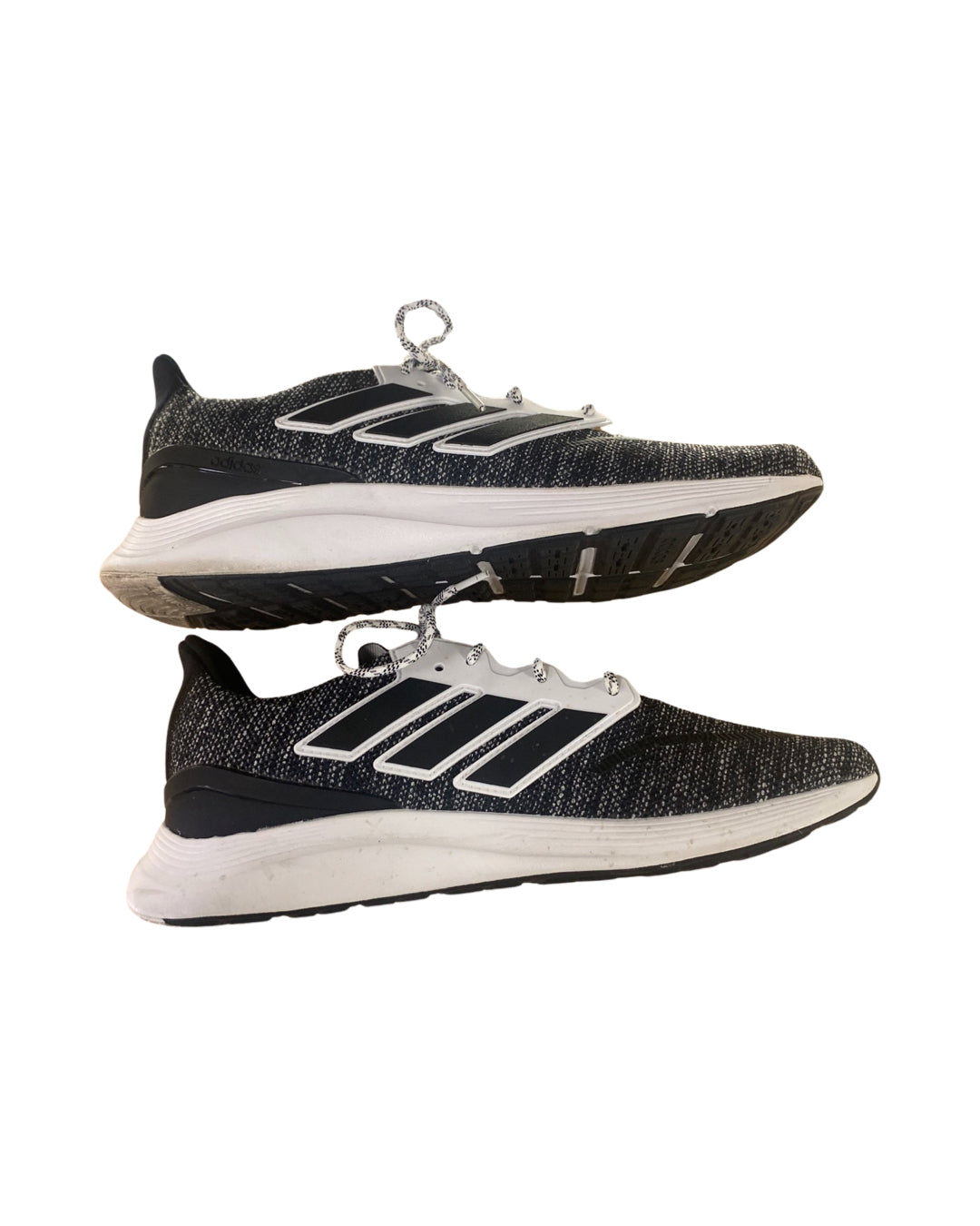 ADIDAS ENERGY FALCON KNIT RUNNING SNEAKERS BLK/GRAY SIZE 14