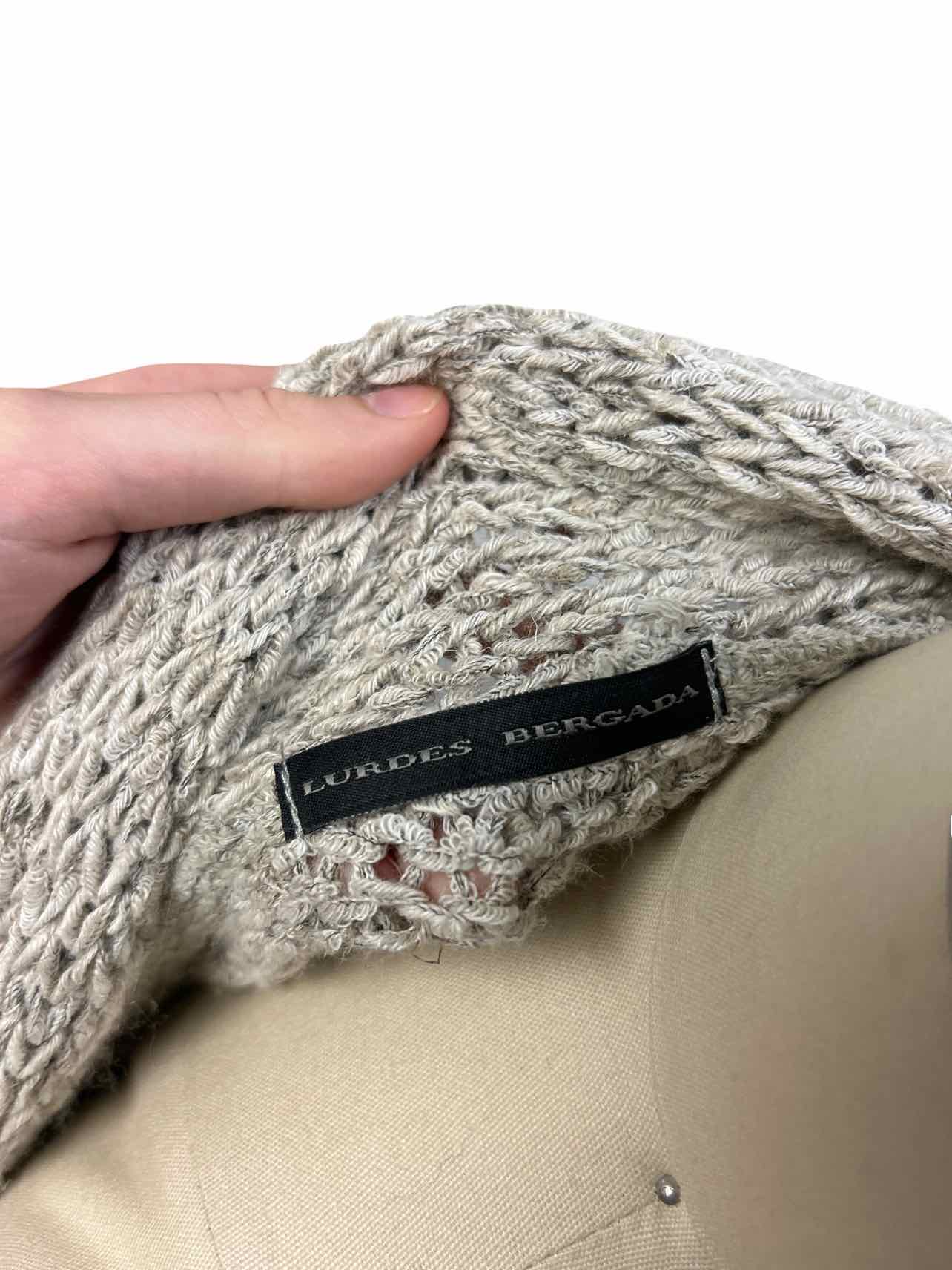 LURDES BERGADA ASYMMETRIC KNIT CARDIGAN SIZE: S