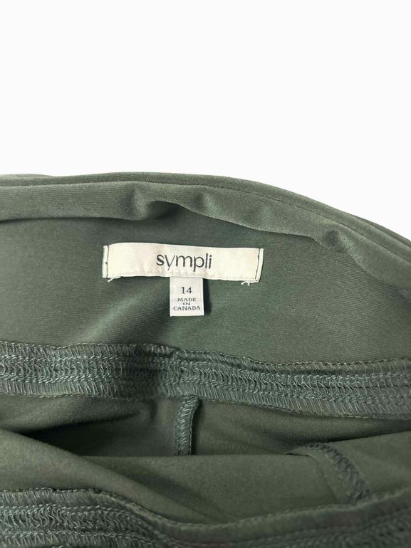SYMPLI NWT SAFARI SKIRT IN SEAWEED SIZE: 14