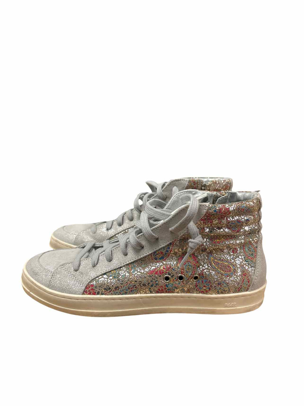 ANTHROPOLOGIE P448 PAISLEY SKATE HIGH-TOP SNEAKER SIZE: 38