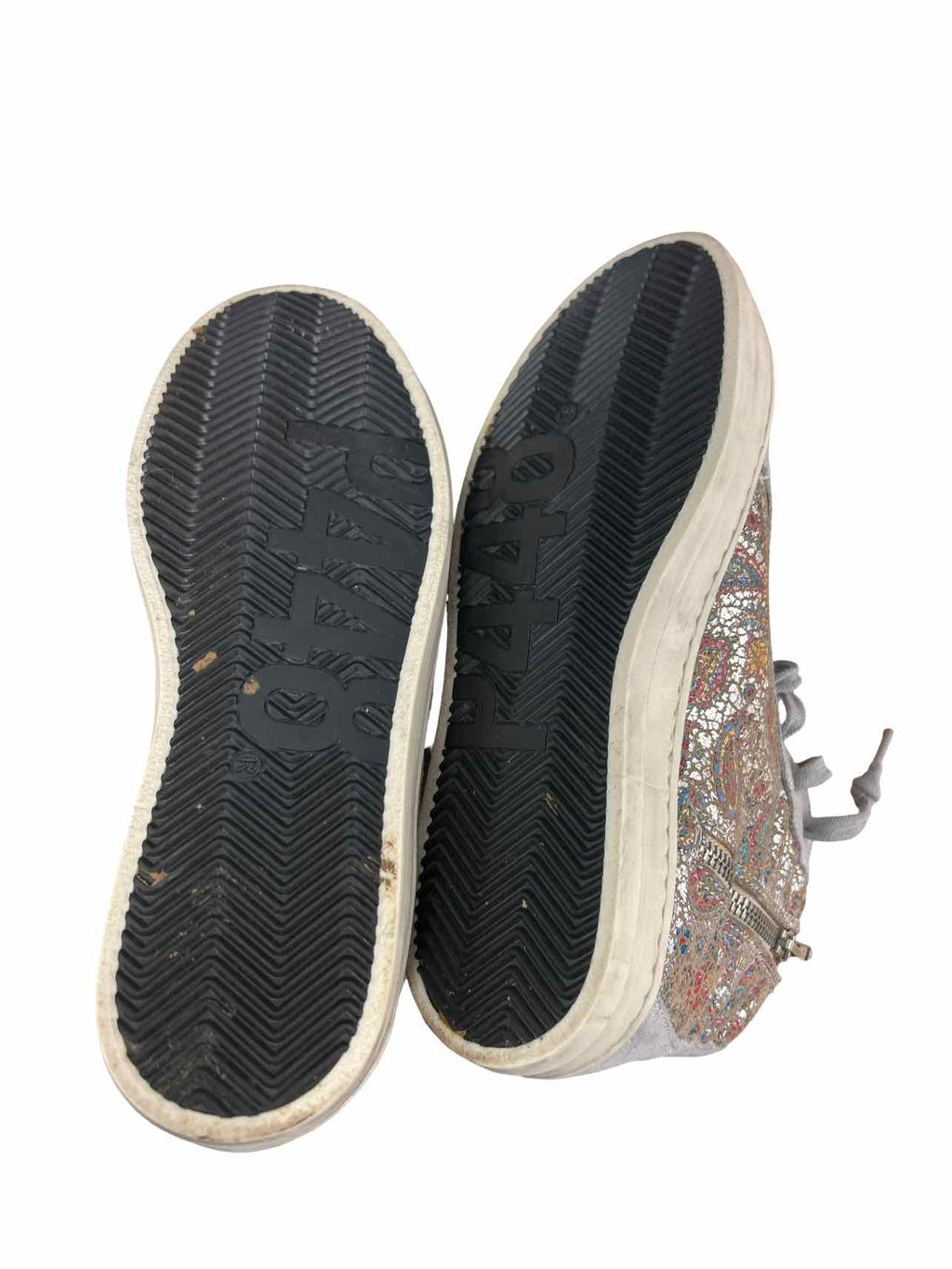 ANTHROPOLOGIE P448 PAISLEY SKATE HIGH-TOP SNEAKER SIZE: 38