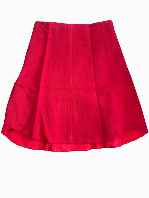 CARVEN RED FLARE ALINE SKIRT ESPELETTE SIZE 38