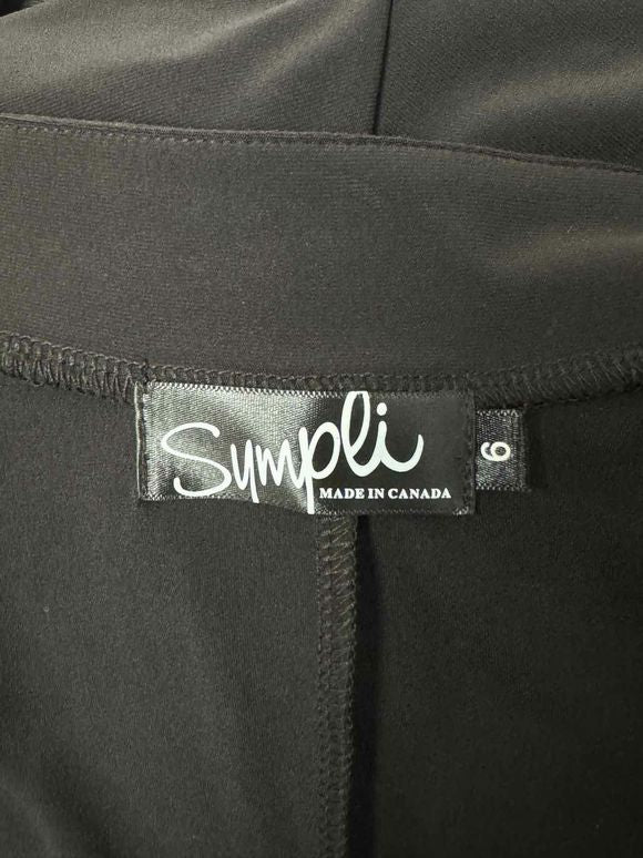 SYMPLI REKINDLE KARMA FULL ZIPPER CHARCOAL JACKET SIZE 6