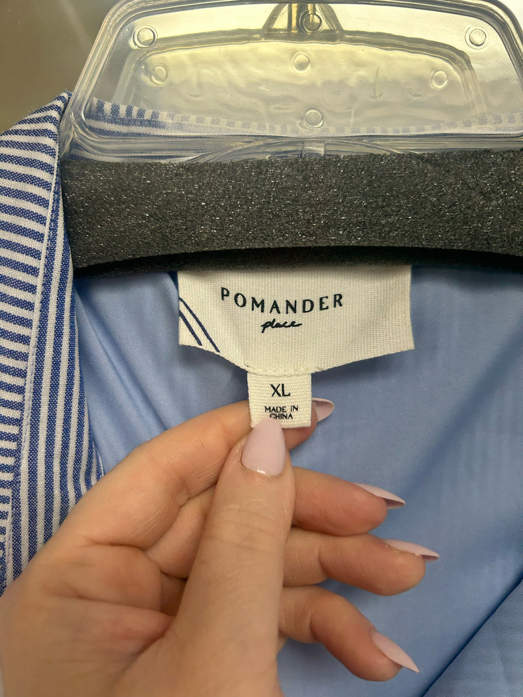 TUCKERNUCK POMANDER PLACE BLUE STRIPE MAXI GRIFFIN DRESS SIZE XL