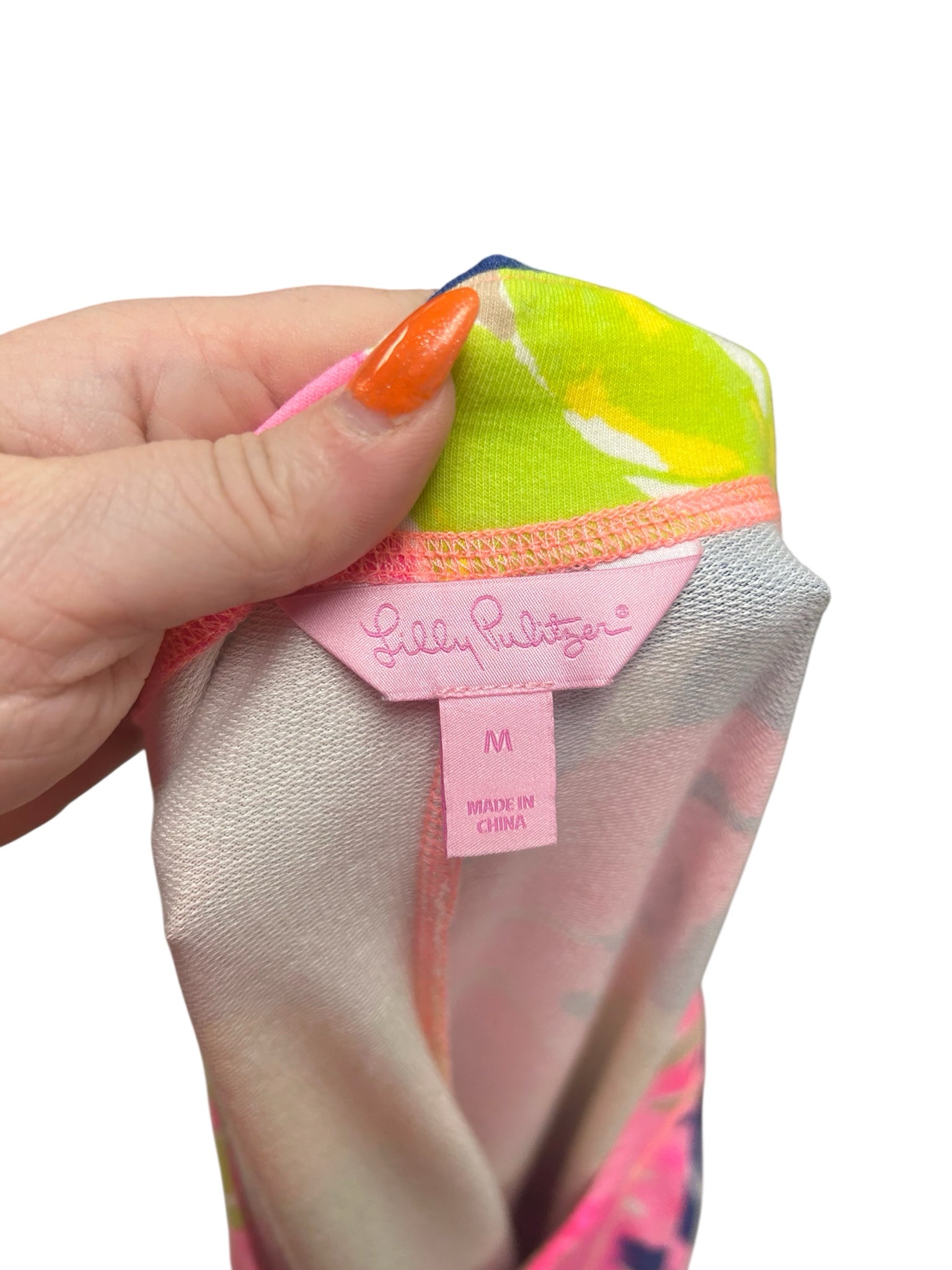 LILLY PULITZER JOYCE UNDER THE CANOPY W/FRONT POCKETS SIZE MEDIUM