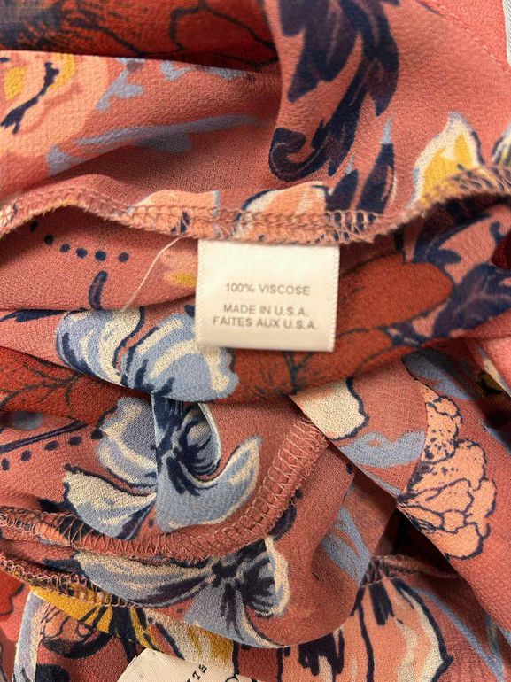ANTHROPOLOGIE  MISA VIOLETTE RUFFLE DRESS SIZE: S