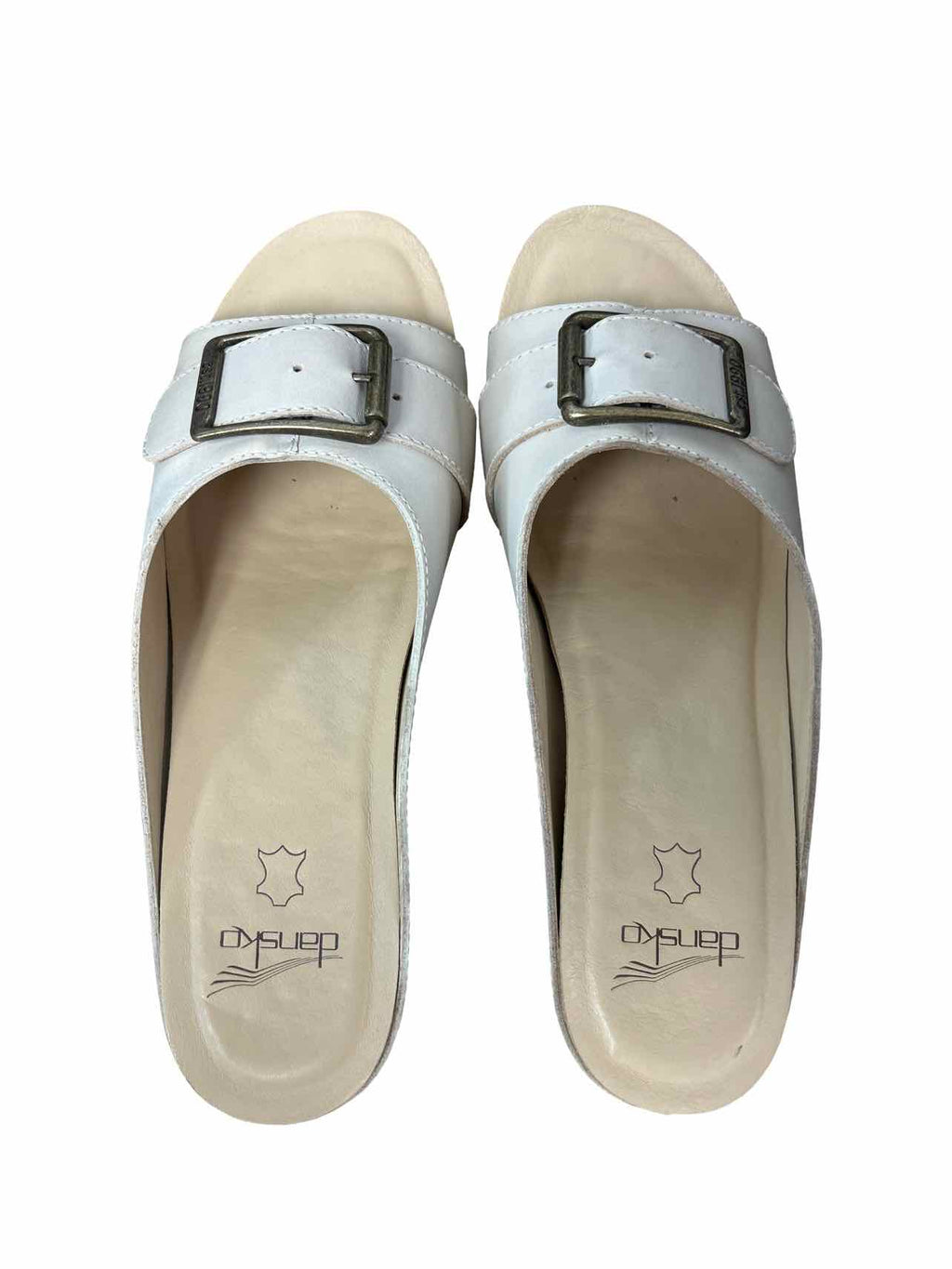 DANSKOADELINE BONE CALF PLATFORM SANDAL SIZE: 40