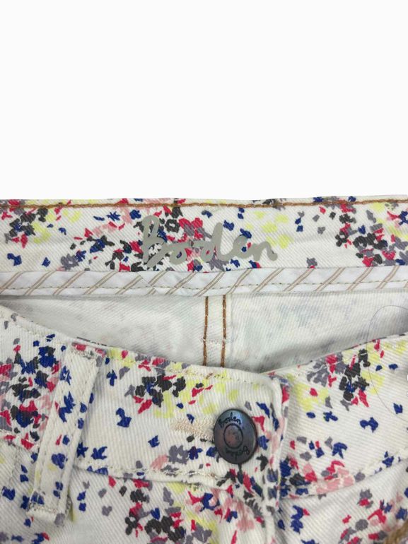 BODEN  NWT ANKLE GRAZER SPECKLED STRAIGHT LEG DENIM SIZE: 8