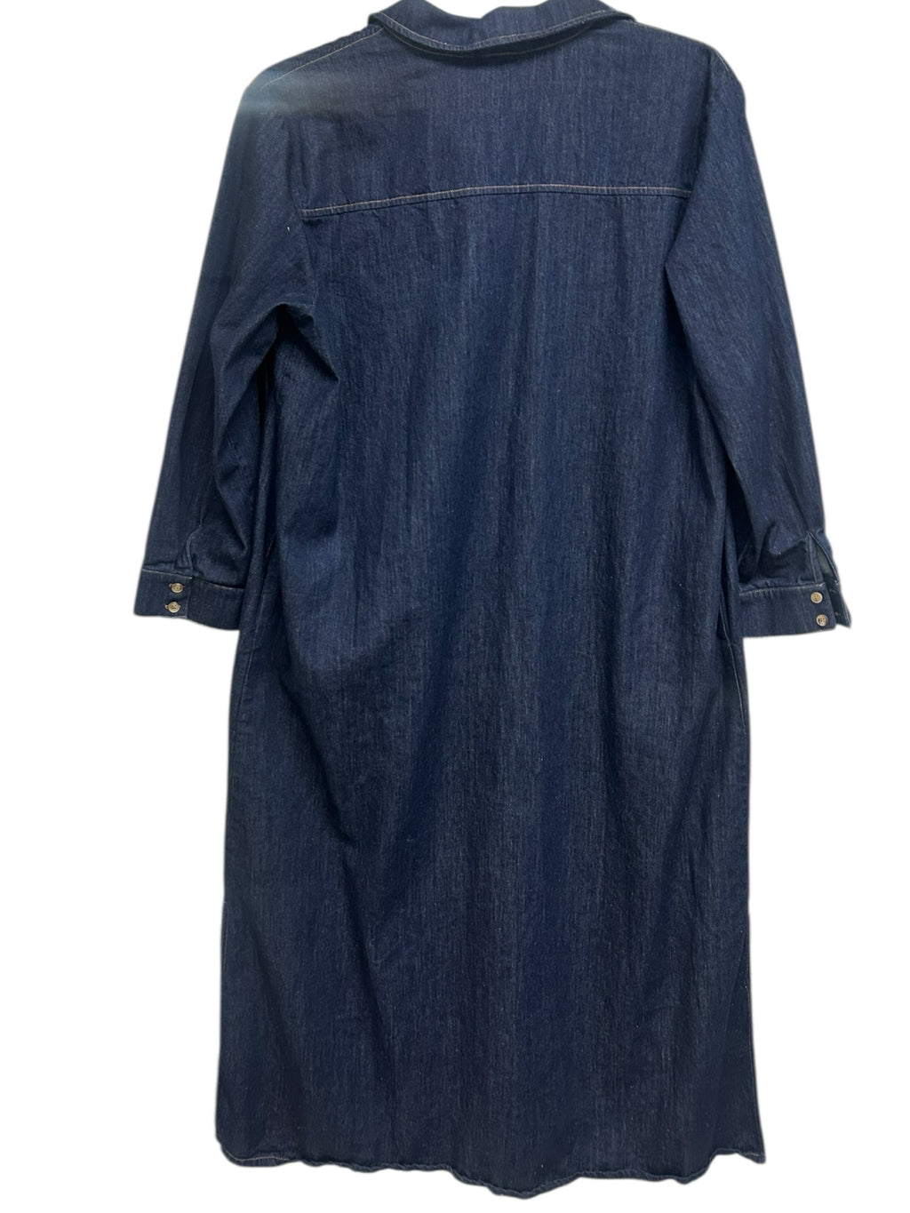 TUCKERNUCK CHESSIE DENIM MAXI BUTTON FRONT SHIRT DRESS (NO TIE) SIZE XL