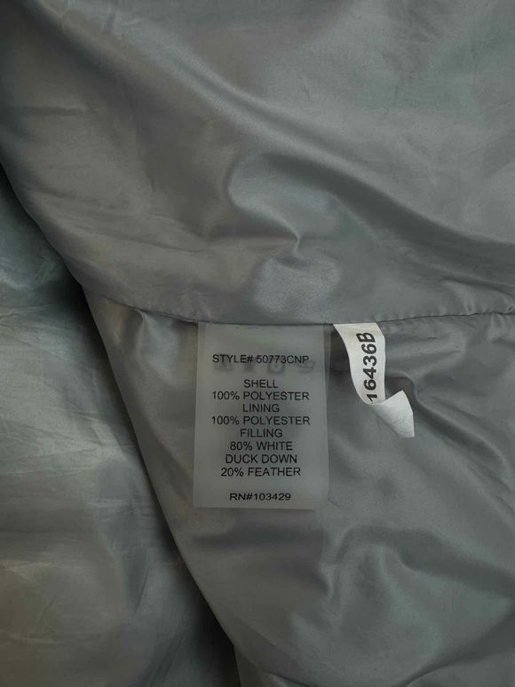 MY ANORAK NOTCH COLLAR SHORT SLEEVE PEWTER CAMO DOWN JACKET MEDIUM