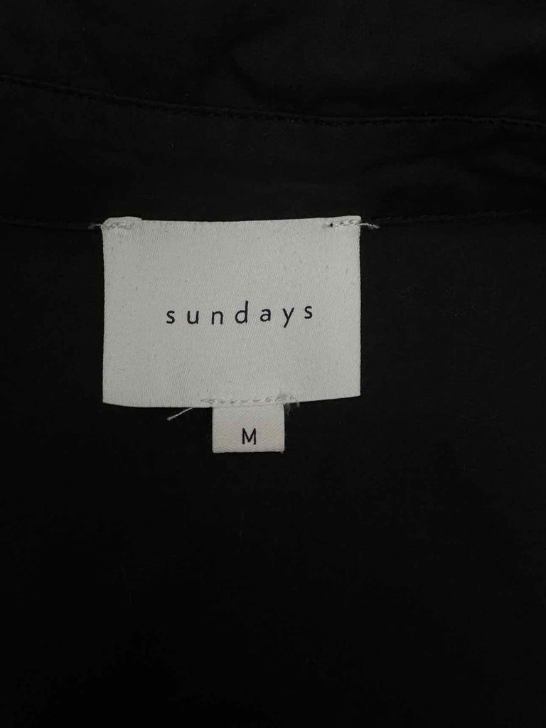 SUNDAYS ANA CLASSIC SHIRT BLACK BODYSUIT SIZE M