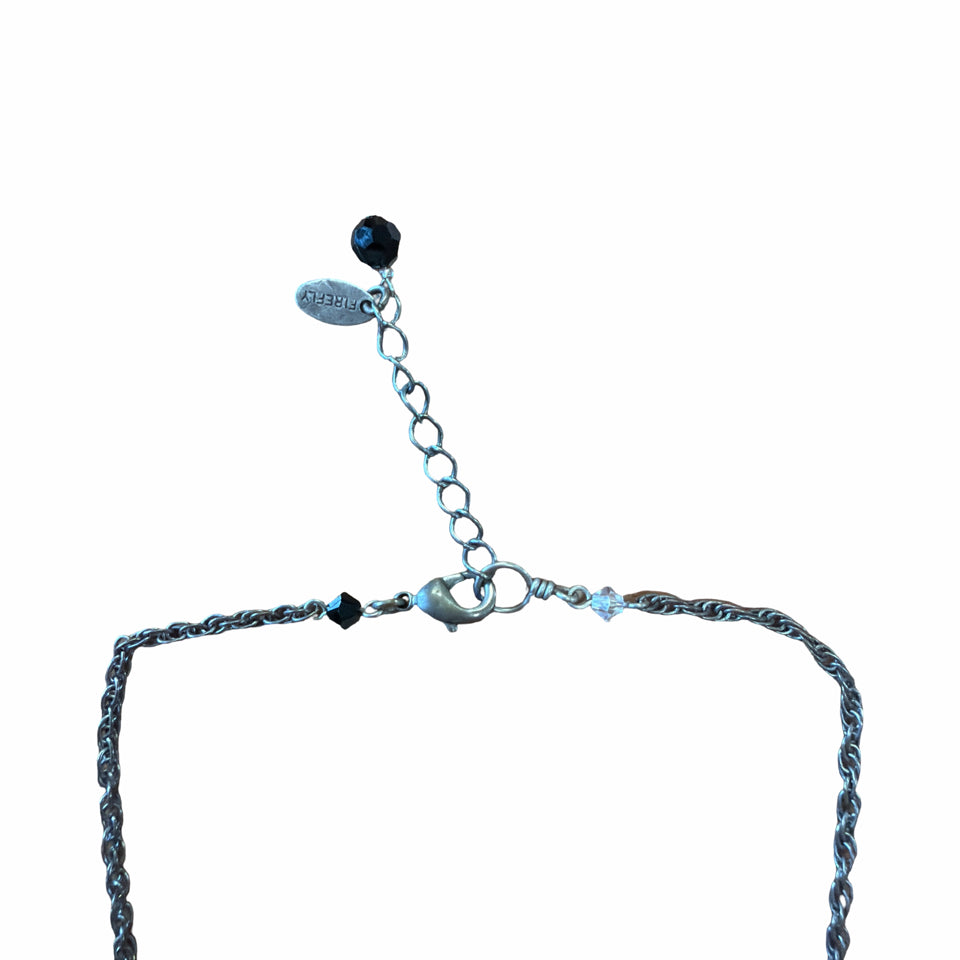 FIREFLY LA DOLCE VITA ANTIQUE SWAROVSKI CRYSTALS & CZECH GLASS BEAD NECKLACE