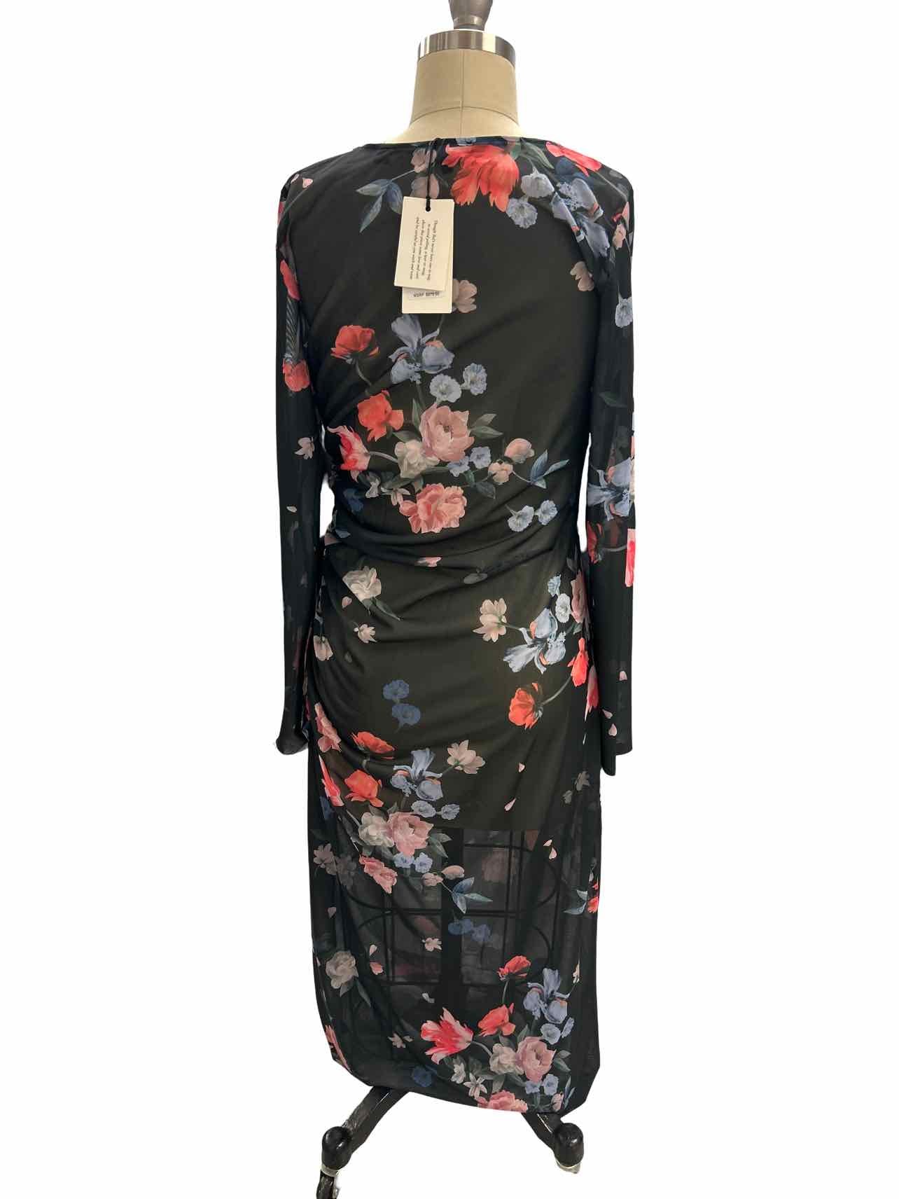 TED BAKER NWT SHEER FLORAL DRESS SIZE:M
