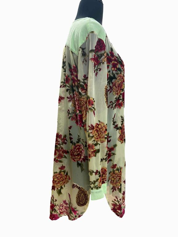 ARATTA NEW! DREAMY VELVET TUNIC VELVET SAGE SIZE: M