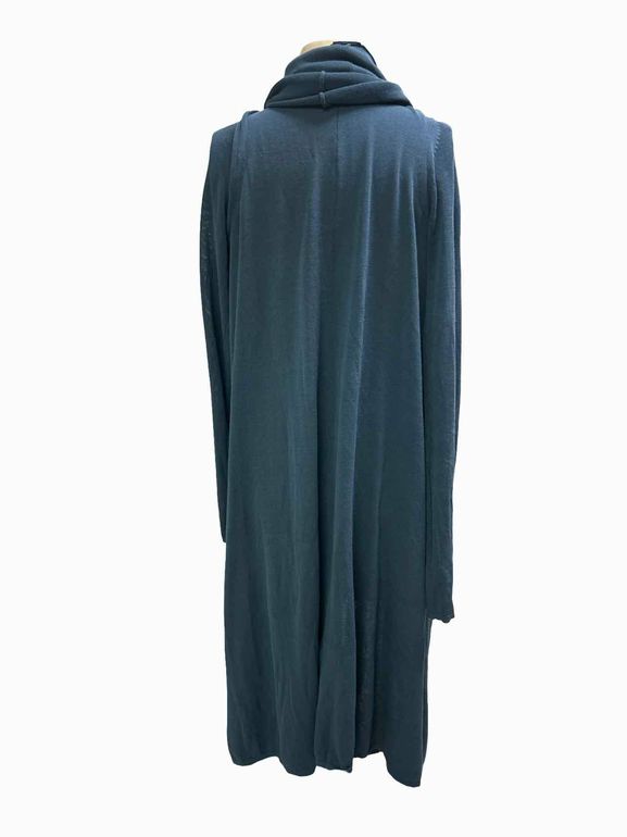RUNDHOLZ LIGHTWEIGHT DRAPED WRAP COTTON CARDIGAN SIZE: S
