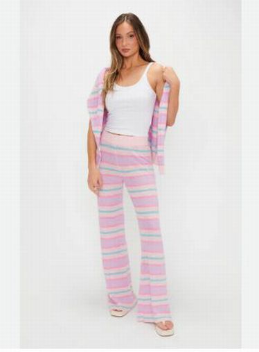 NWT SHOW ME YOUR MUMU FEEL GOOD COTTON CANDY STRIPED 2 PIECE SET SIZE MEDIUM
