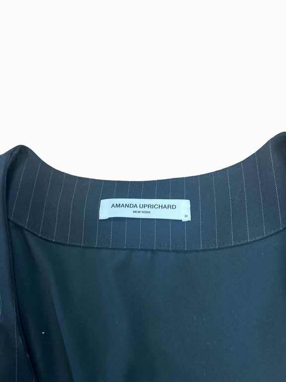 AMANDA UPRICHARD KYA LS PINSTRIPE BLAZER ROMPER SIZE: M