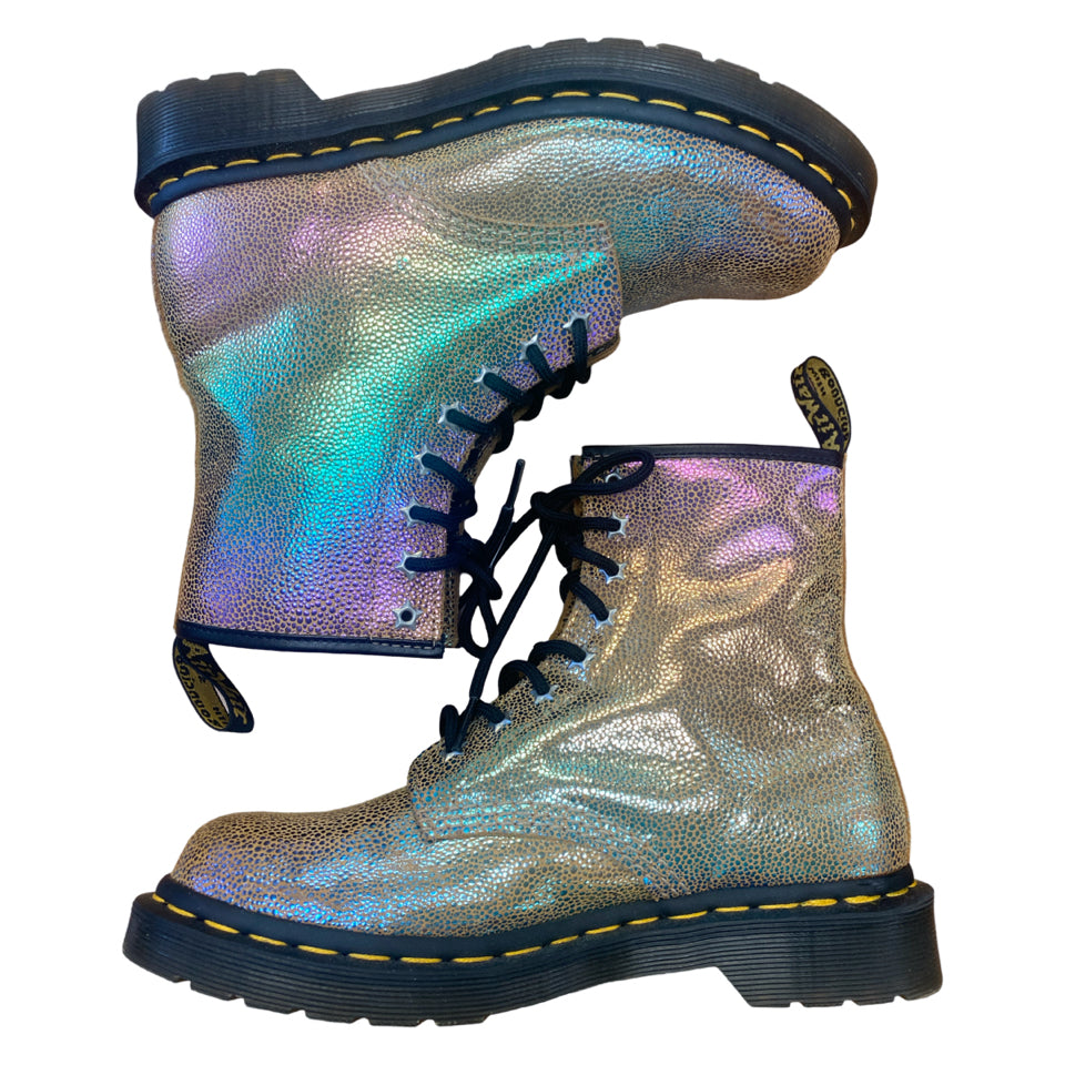 DOC MARTENS RAINBOW RAY SUEDE LACE UP BOOT SIZE 38