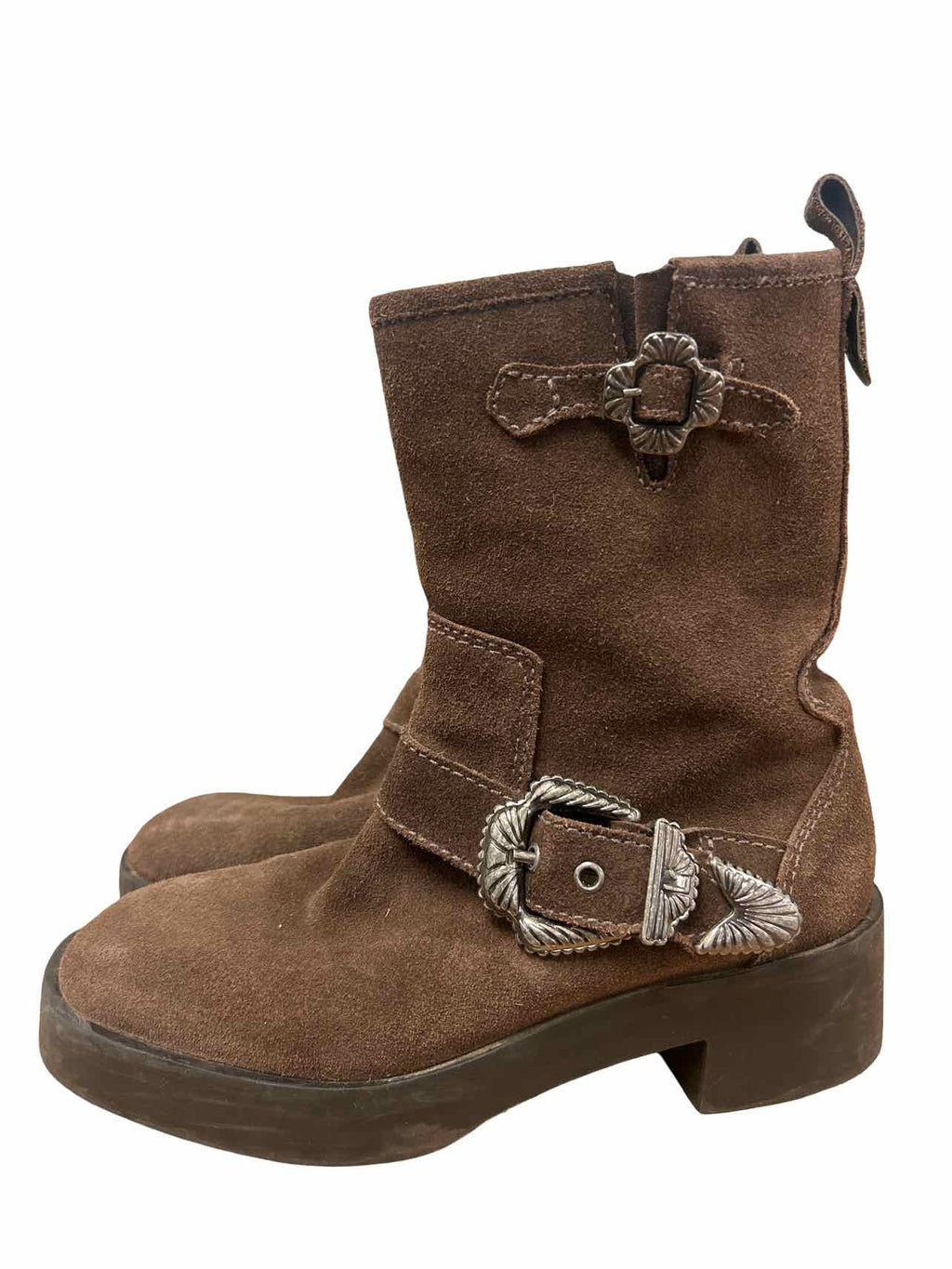 LARROUDE HARDY MOTO BOOT SIZE: 8