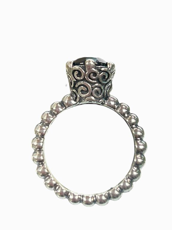 PANDORA RETIRED SPINEL SOLITAIRE RING SIZE: 7