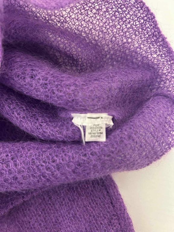 VINCE  BRUSHED POLO SWEATER SIZE: S