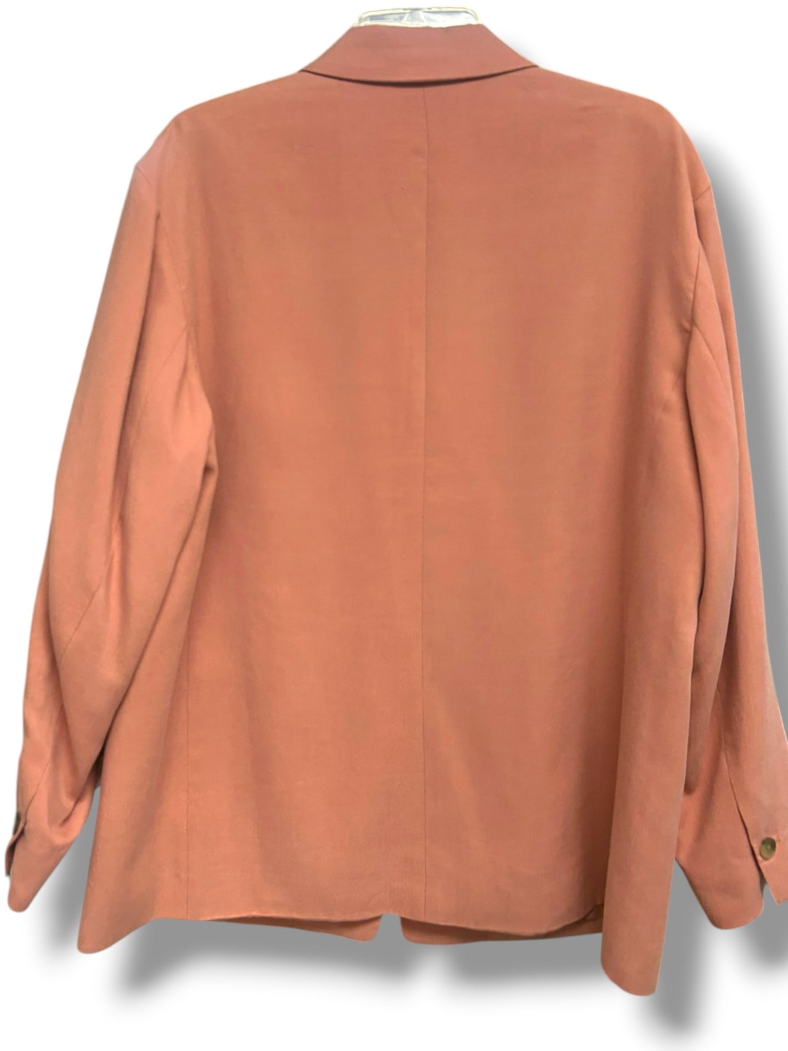 EVERLANE PEACH ONE BUTTON LYOCELL SOFT BLAZER SINGLE BUTTON CLOSURE SIZE XL