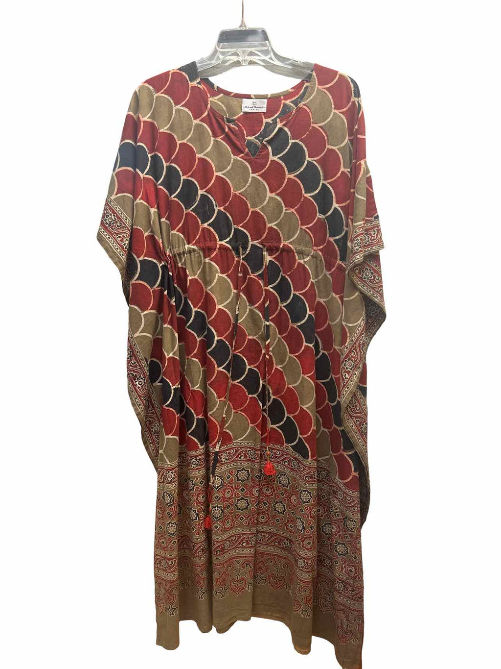 THE FOX & THE MERMAID VENICE HAND BLOCKED PRINT KAFTAN