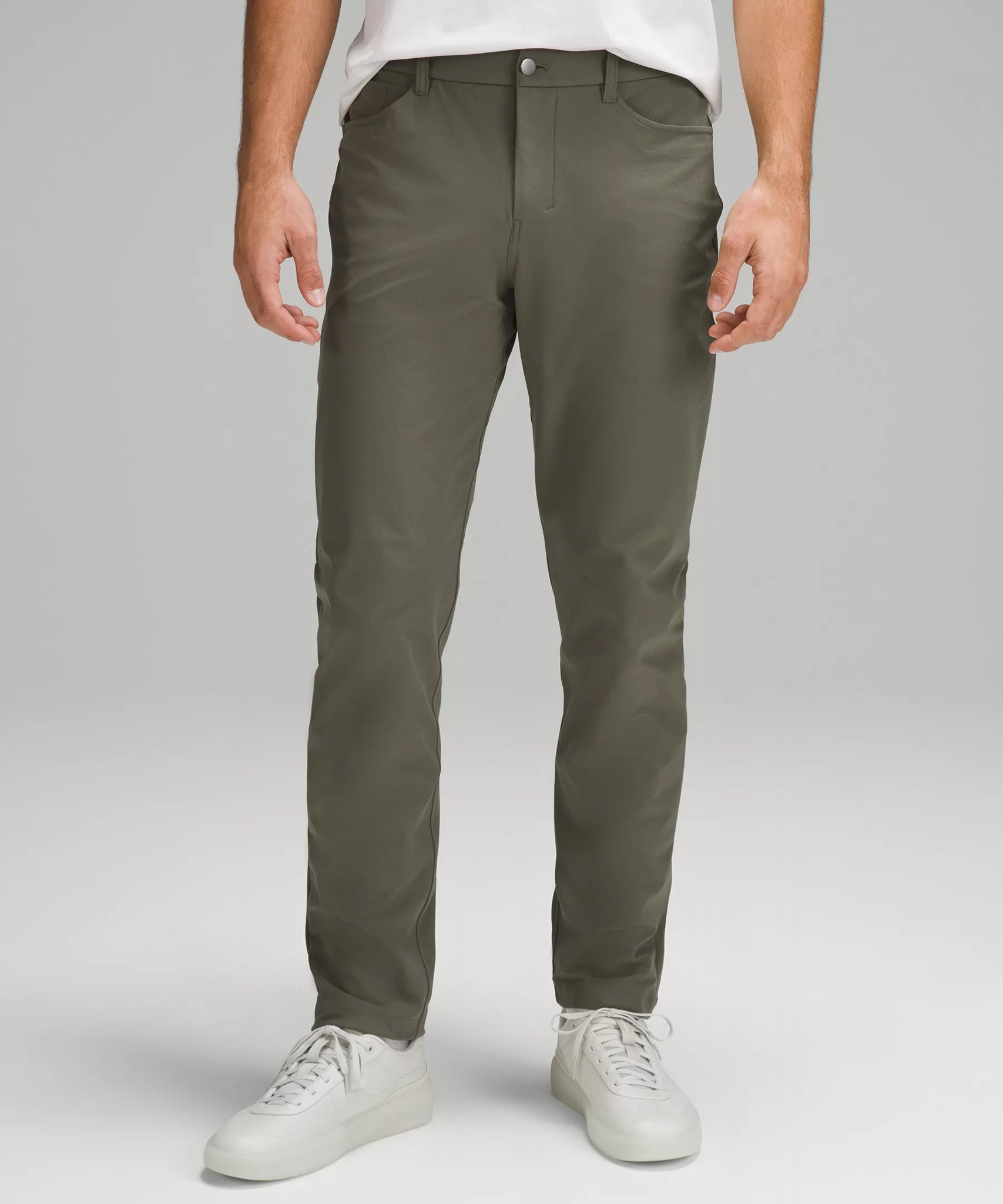 LULULEMON ABC STANDARD FIT OLIVE GREEN PANTS SIZE 32