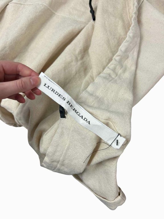 LURDES BERGADA NEW! OVERSIZE DROP SHOULDER CROP COTTON JACKET SIZE: S