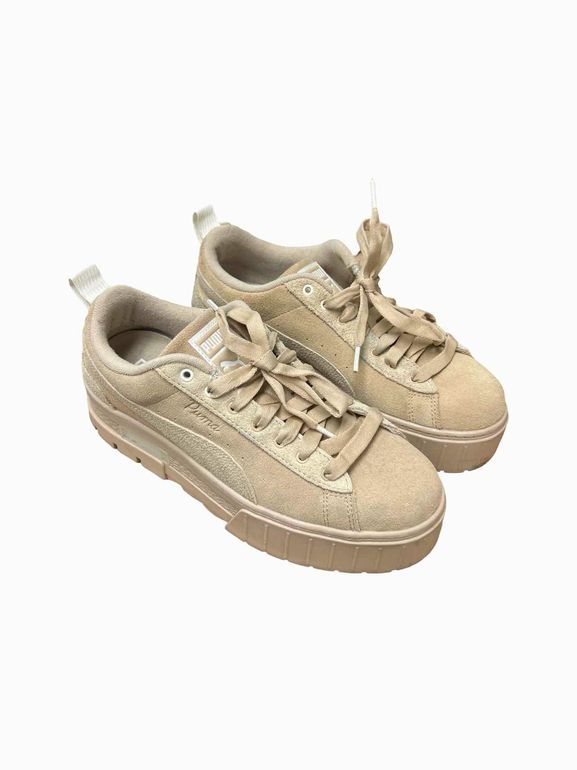 PUMA MAYZE LOW FIRST SCENE SNEAKERS BEIGE SIZE 10