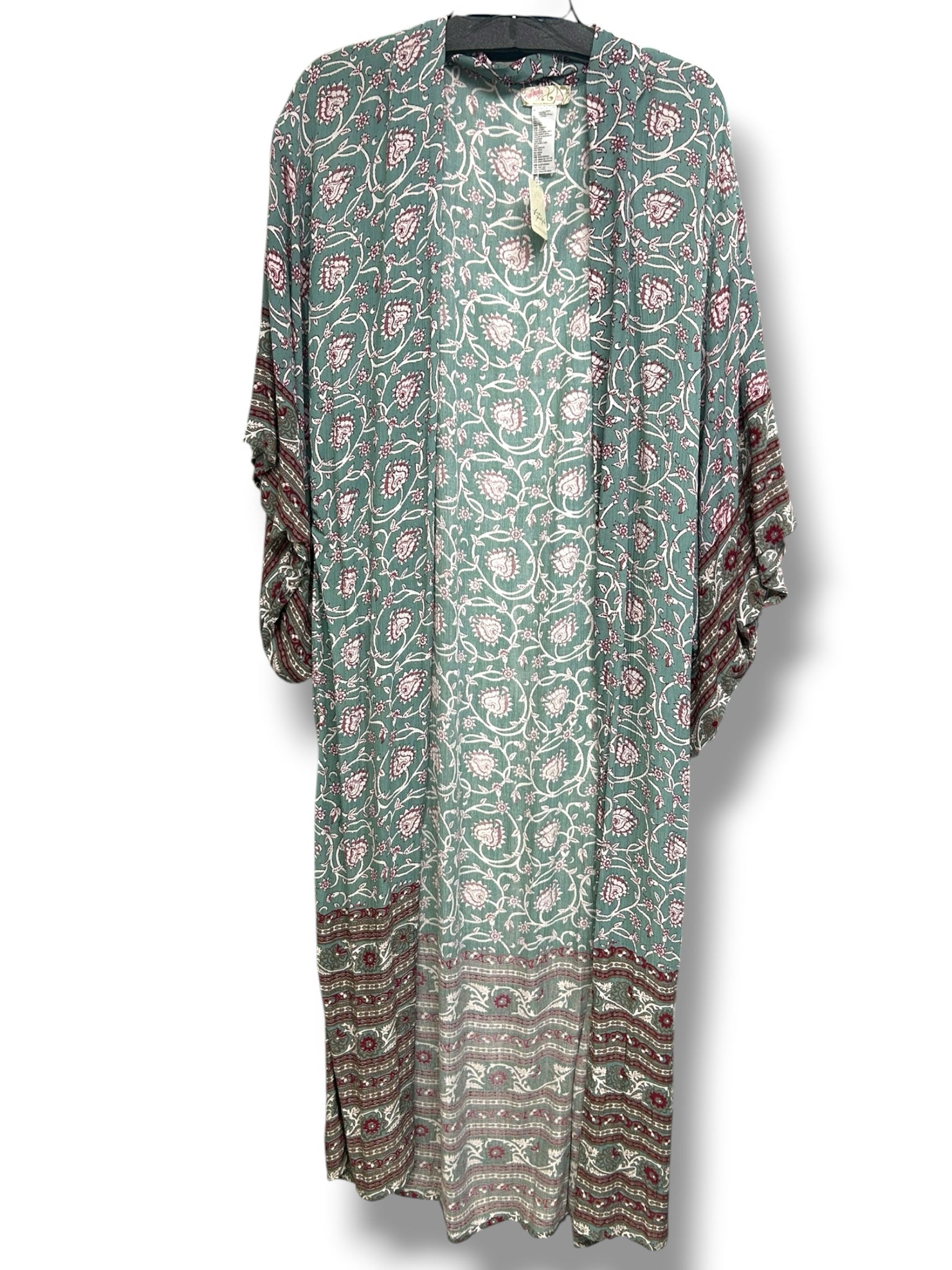 NWT FREE PEOPLE VINE PRINT OVERSIZED KIMONO ONE SIZE
