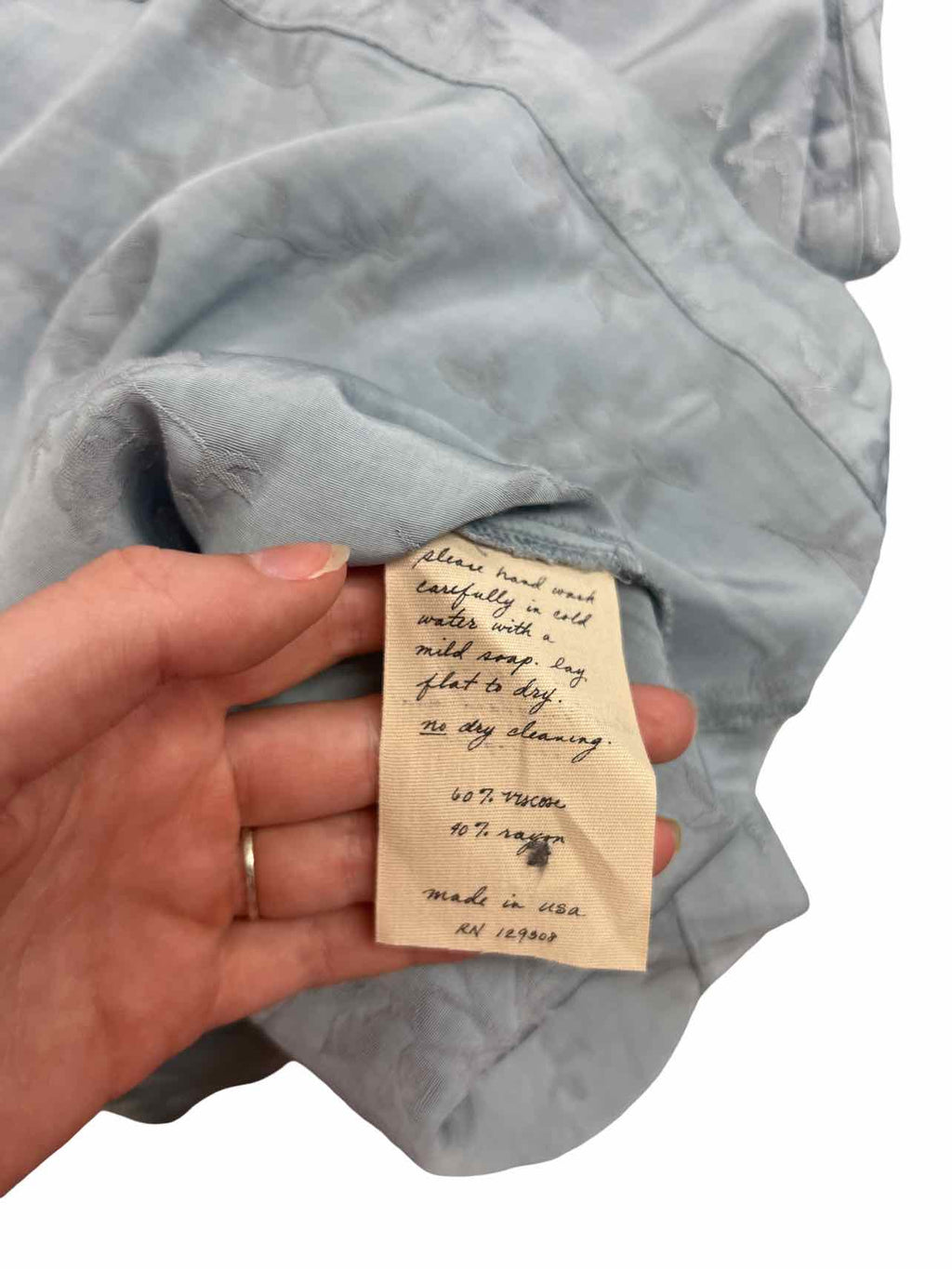 RAQUEL ALLEGRA CARINA DRESS DUSTY BLUE SIZE: 0