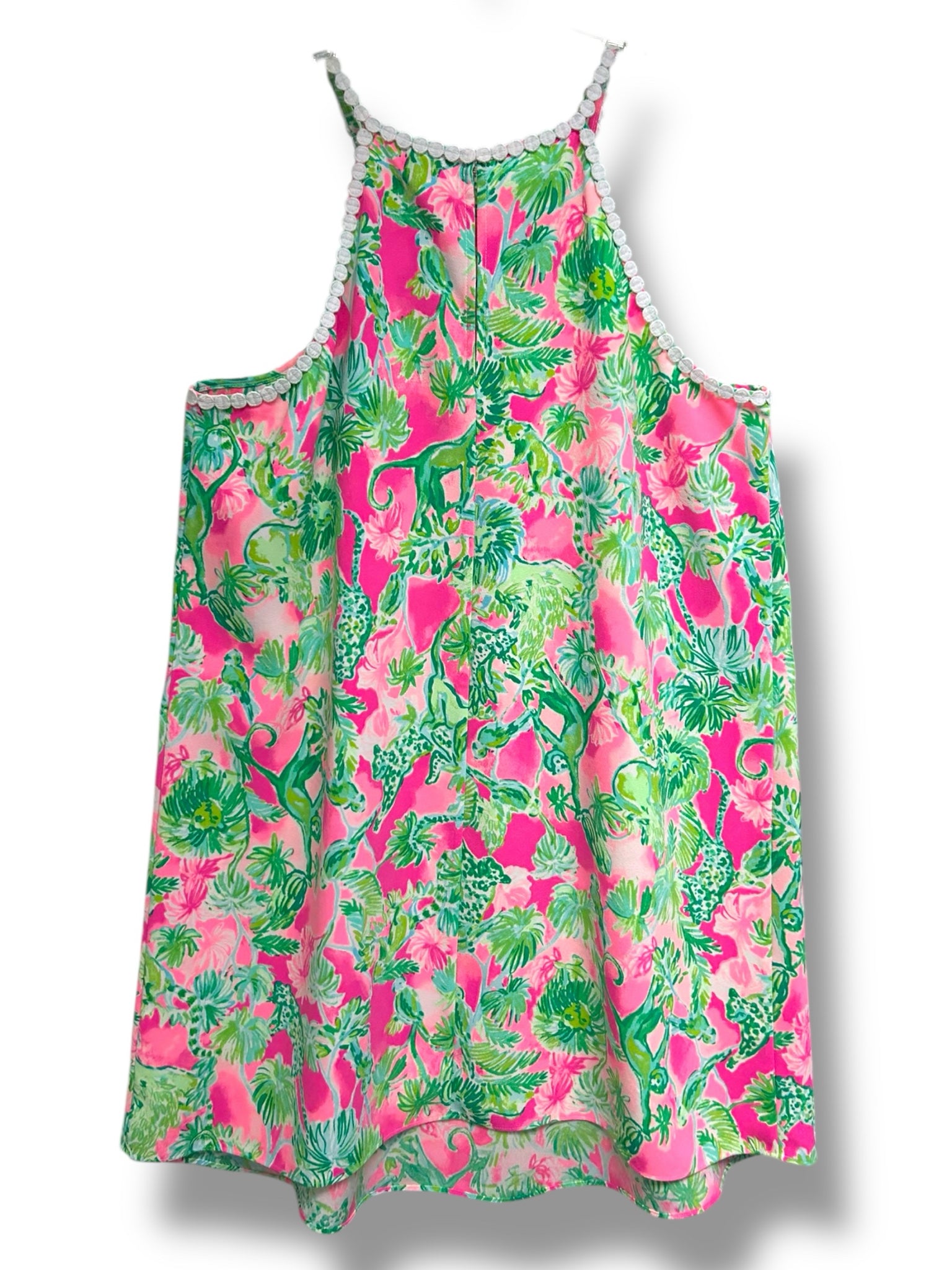 NWT LILLY PULITZER PEARL SOFT SHIFT RAX BERRY CATTY SHACK PRINT DRESS SIZE 16