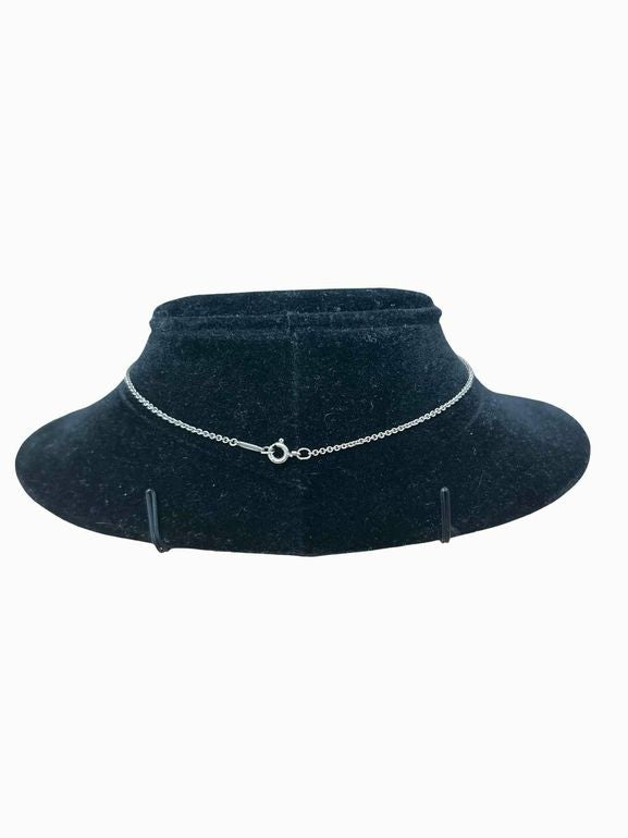 TIFFANY & CO TRIPLE SQUARE CUSHION LINK PENDANT NECKLACE