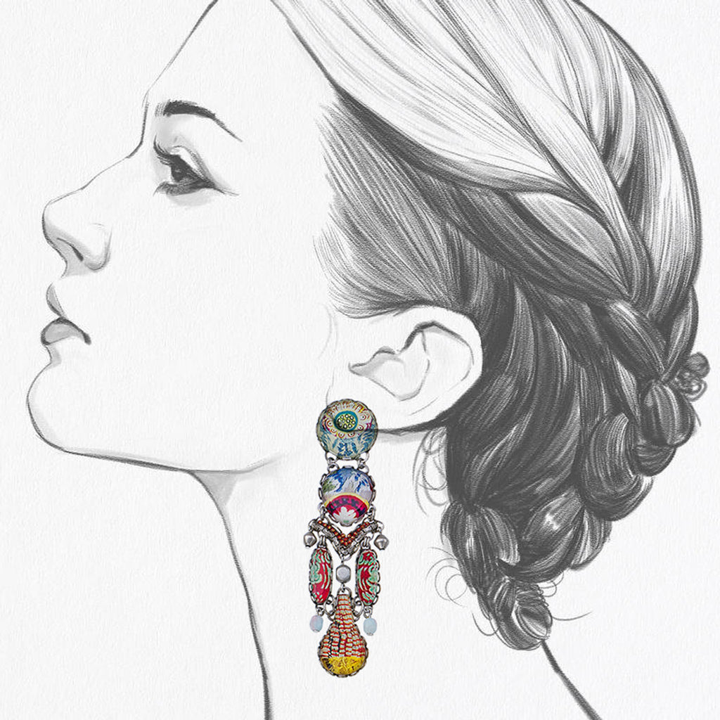 NEW AYALA BAR AFRICA SILENT DREAM HANDCRAFTED MILFORD EARRINGS