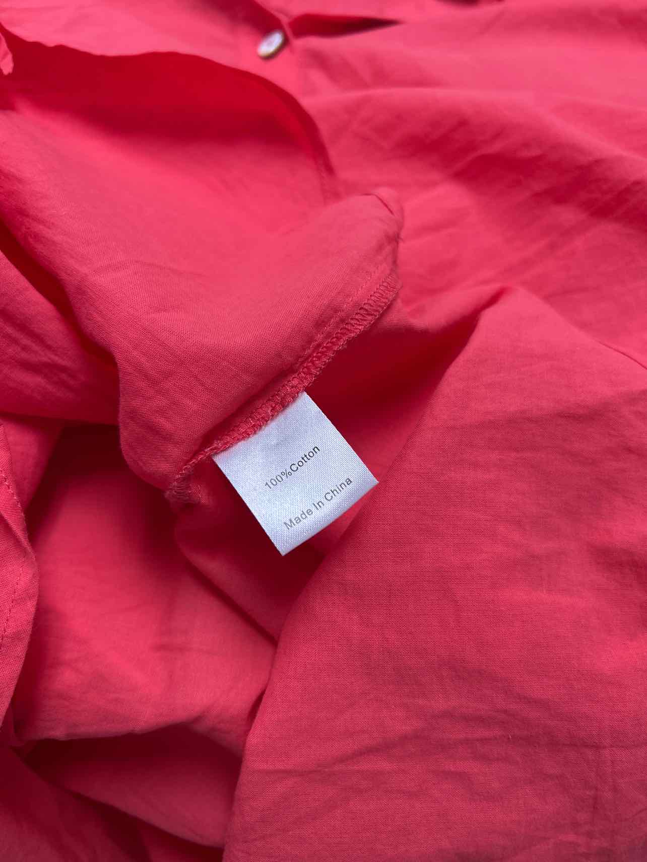 TUCKERNUCK SCORAL TEAGAN POPOVER SHIRT SIZE: 2X