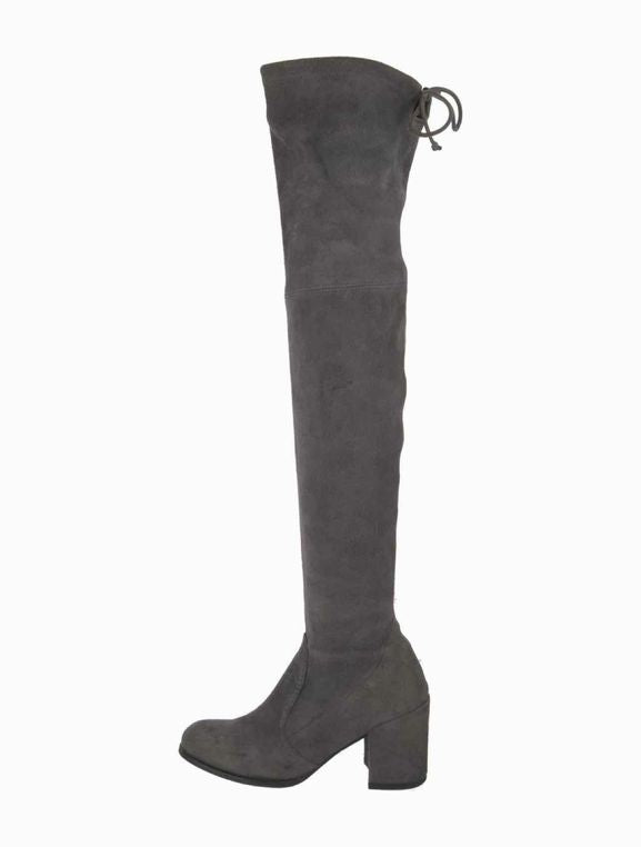 STUART WEITZMAN  HIGHLAND OTK SUEDE THIGH HIGH BOOTS SIZE: 9