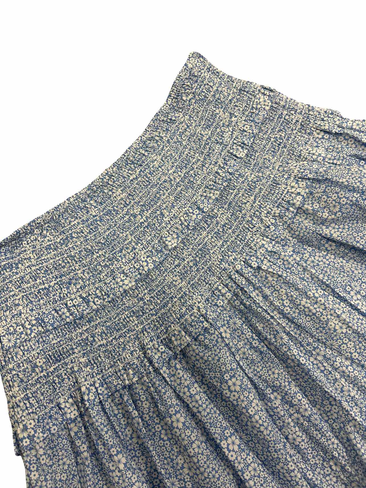 JCREW LIBERTY FABRIC JACQUELINE'S BLOSSOM SMOCKED MIDI SKIRT SIZE: M