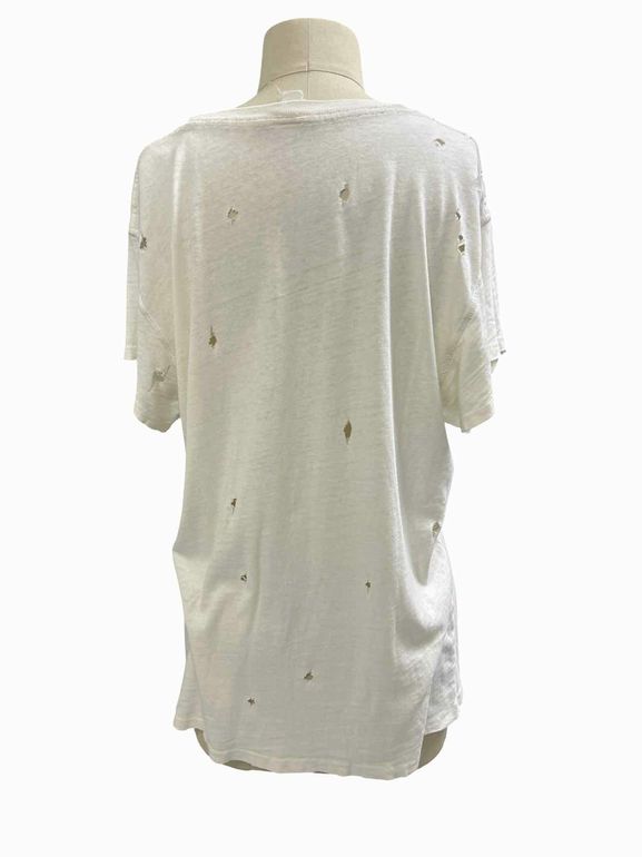 MADEWORN BEATLES LITTLE HELP FROM OUR FRIENDS DISTRESSED TSHIRT SIZE: M