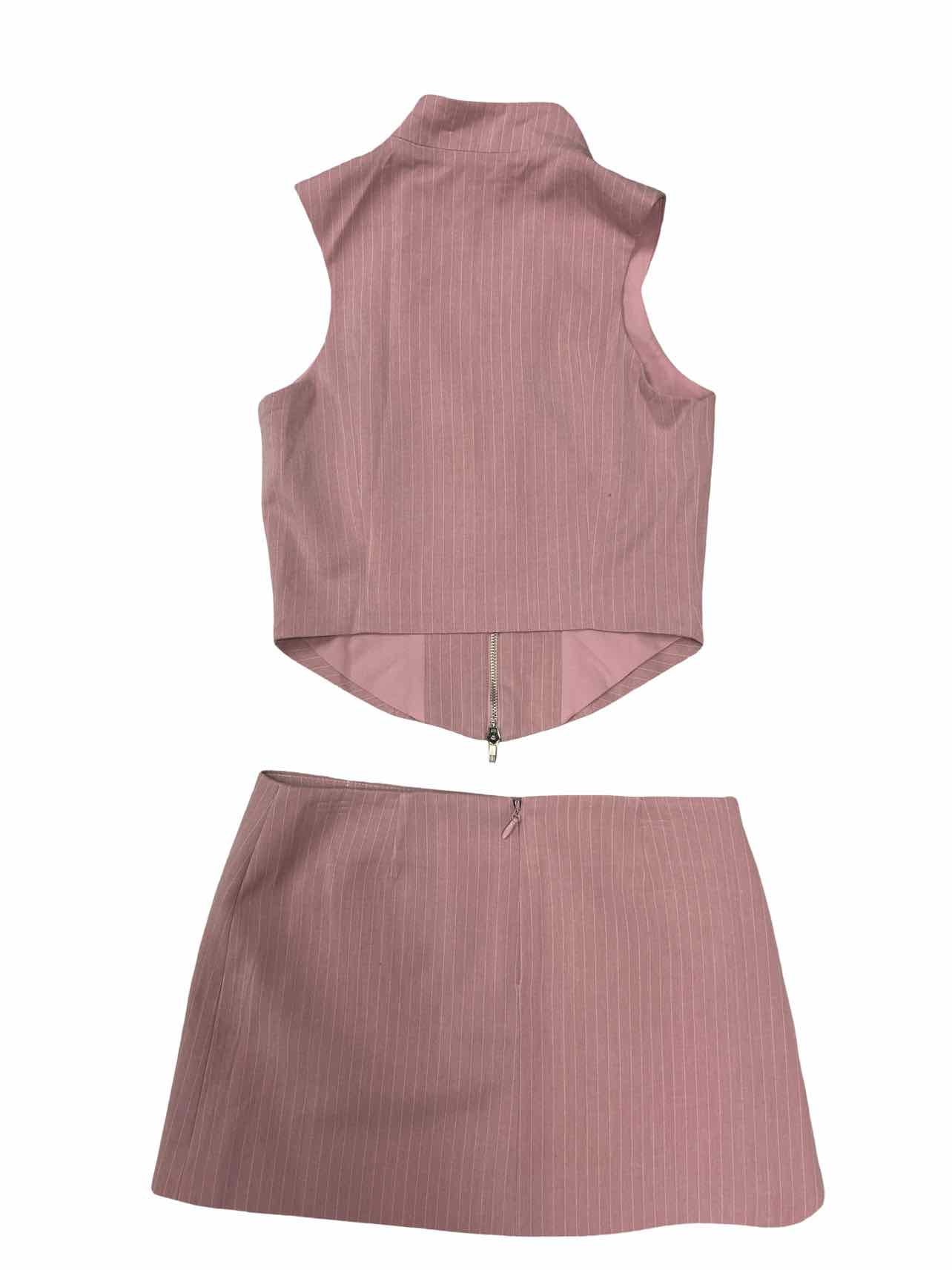 REVOLVE PINSTRIPE MINI 2PC SET SIZE: XS