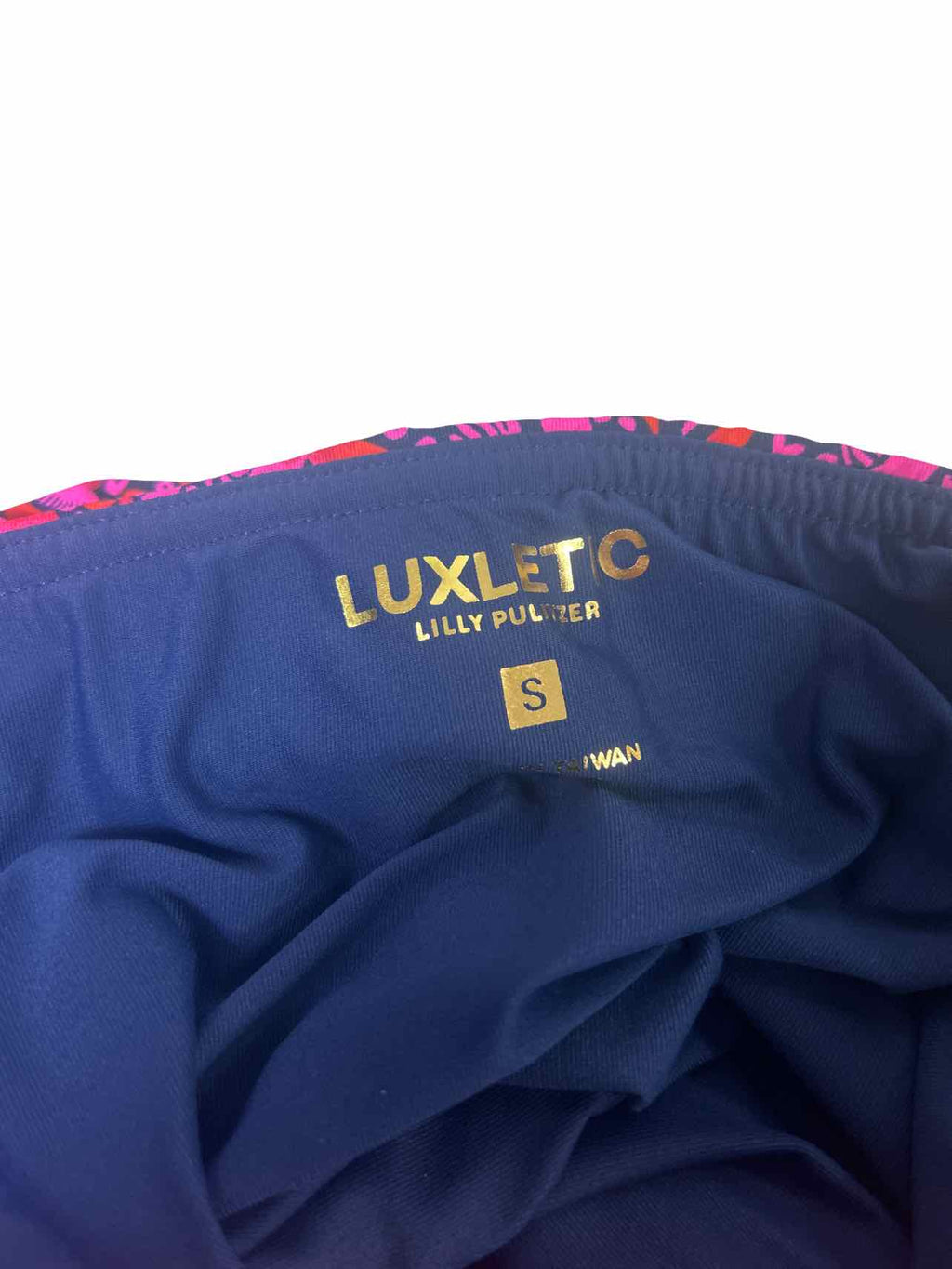 LILLY PULITZER LUXLETIC PASSION FRUIT PINK STAR SKORT SIZE: S
