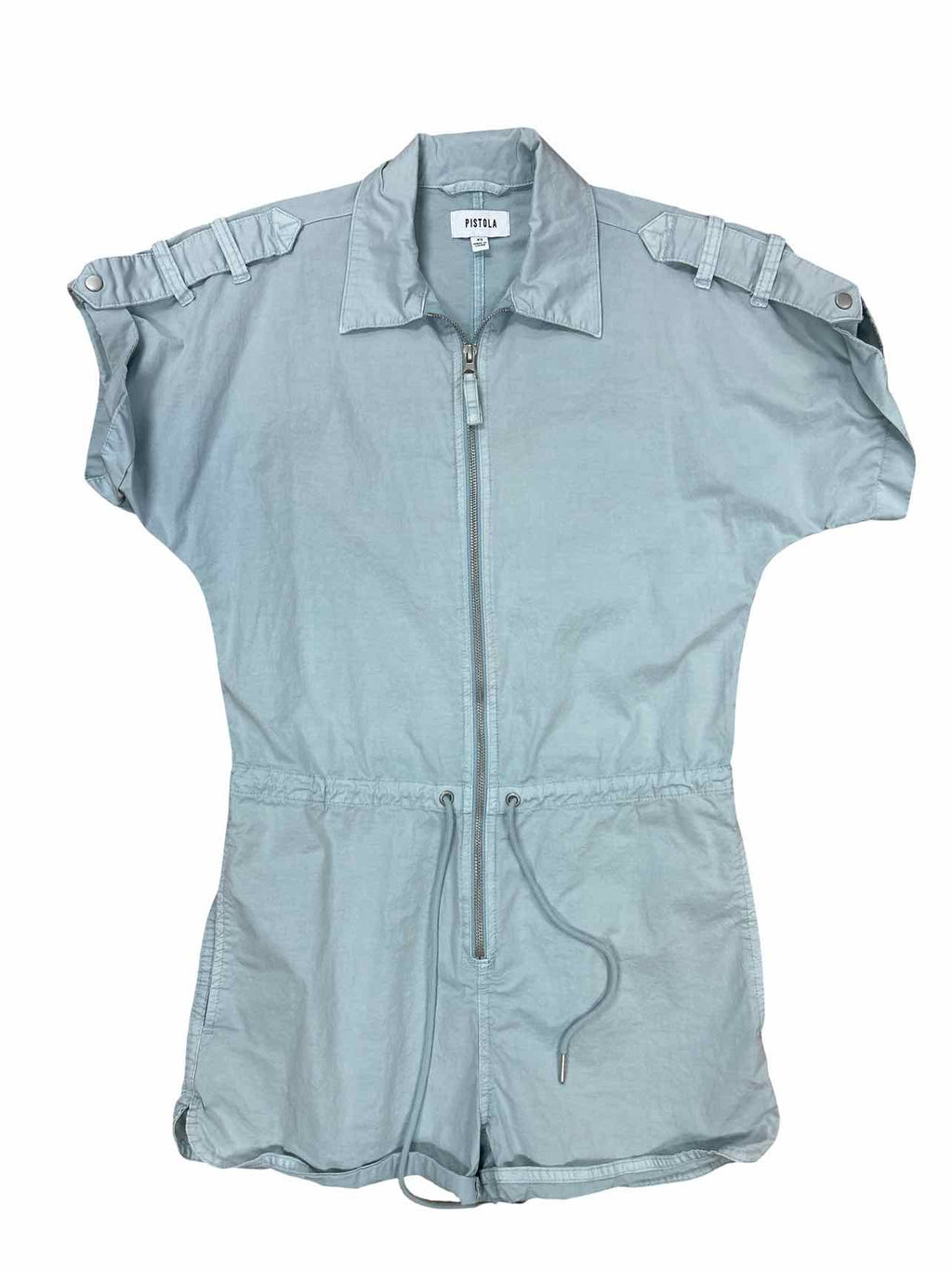 ANTHROPOLOGIE PISTOLA MEG DENIM ZIP ROMPER SIZE:XS