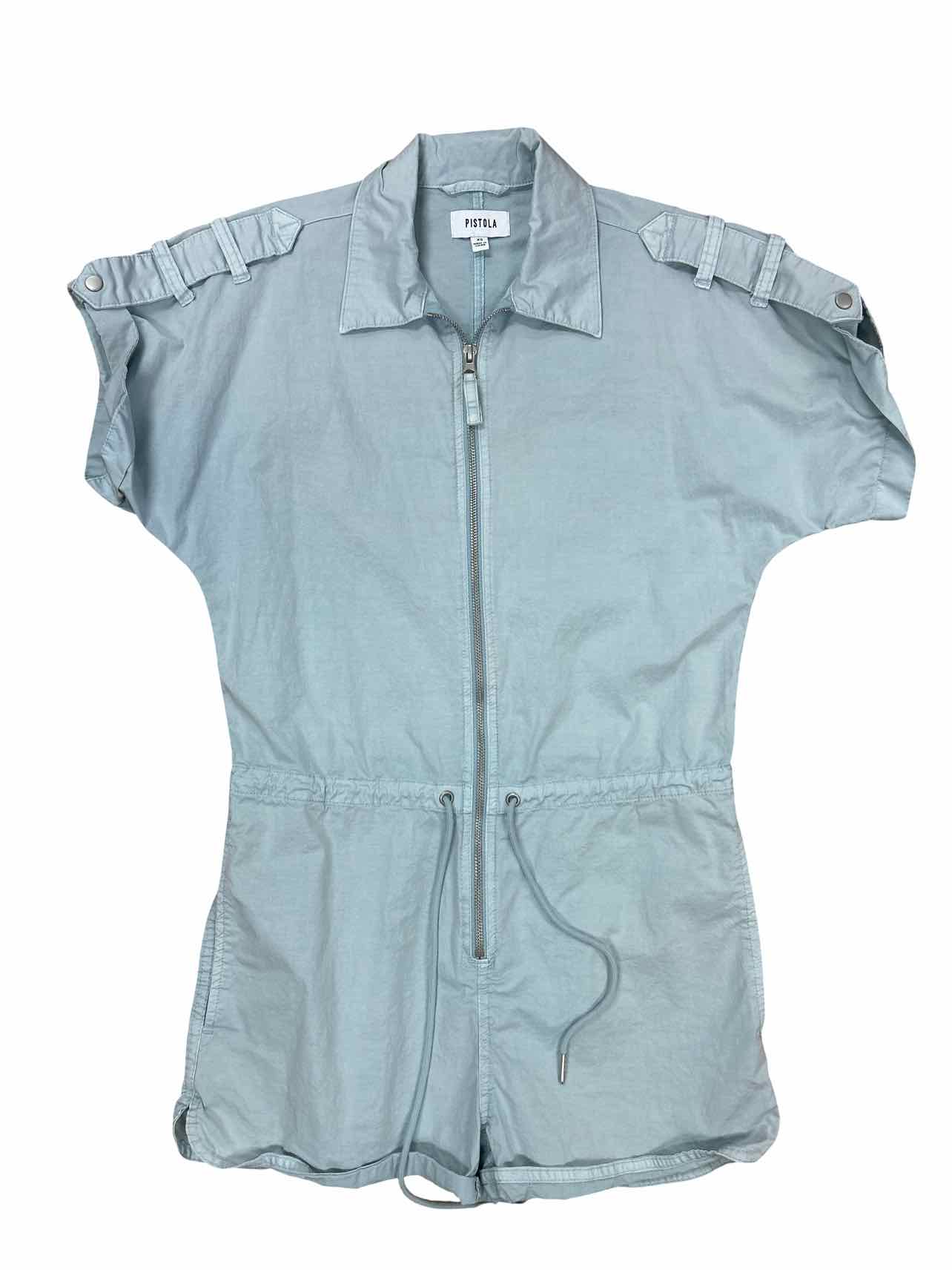 ANTHROPOLOGIE PISTOLA MEG DENIM ZIP ROMPER SIZE:XS