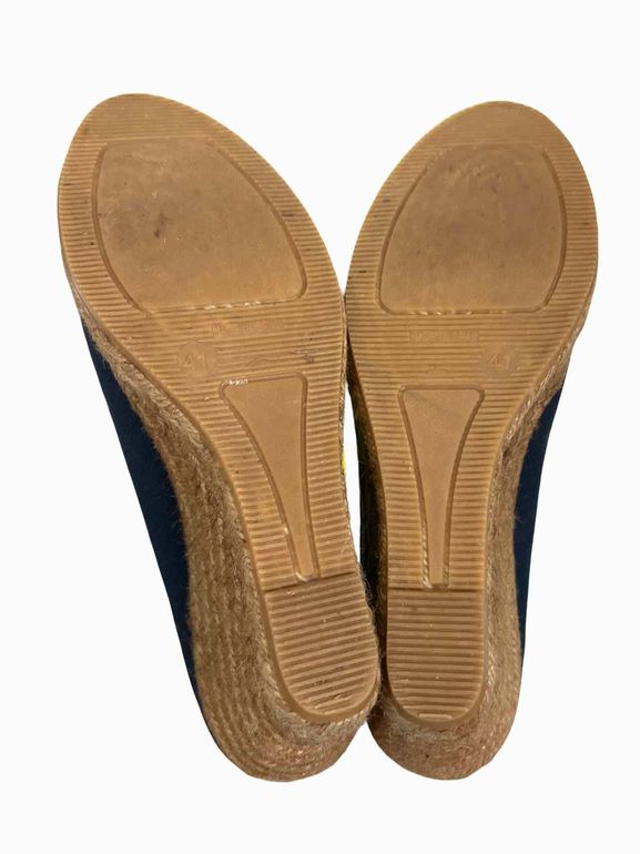 VISCATA MARQUESA CANVAS ESPADRILLE WEDGE PUMP SIZE: 41