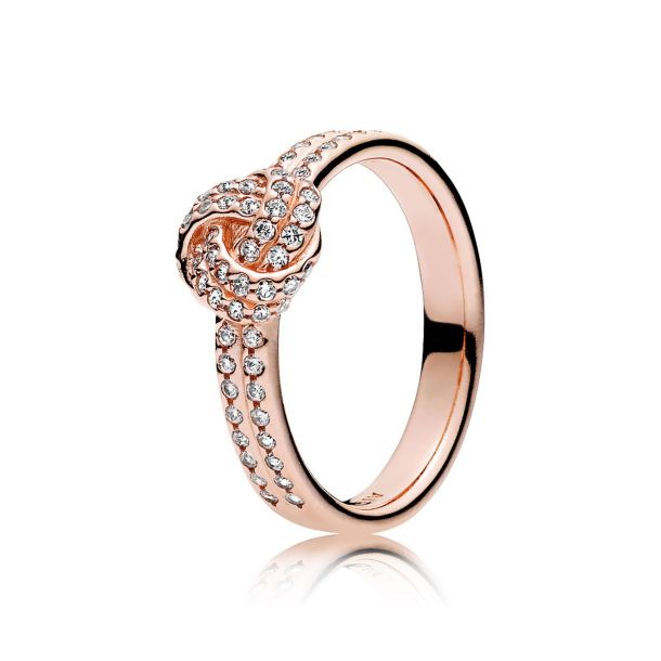 Pandora Shimmering Knot Ring 6.75