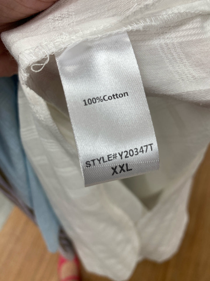 TUCKERNUCK POMANDER PLACE CAROLINA CAFTAN WHITE XXL