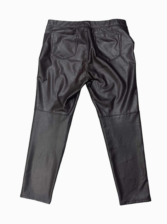 JJILL EGAN LEATHER PULL ON PANT SIZE: L